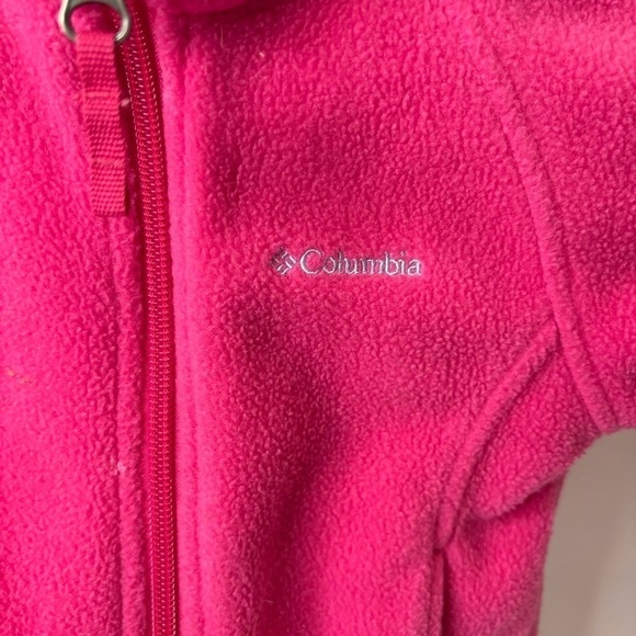 Baby Girl Hot Pink Columbia Fleece Jacket, size: 12-18 months - Picture 3 of 4